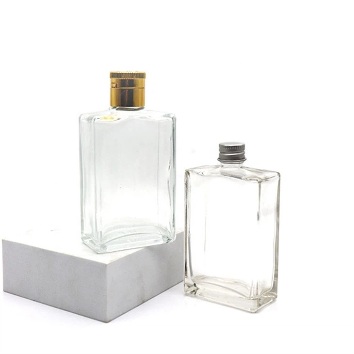 Popular Flat Glass Bottle For Whiskey