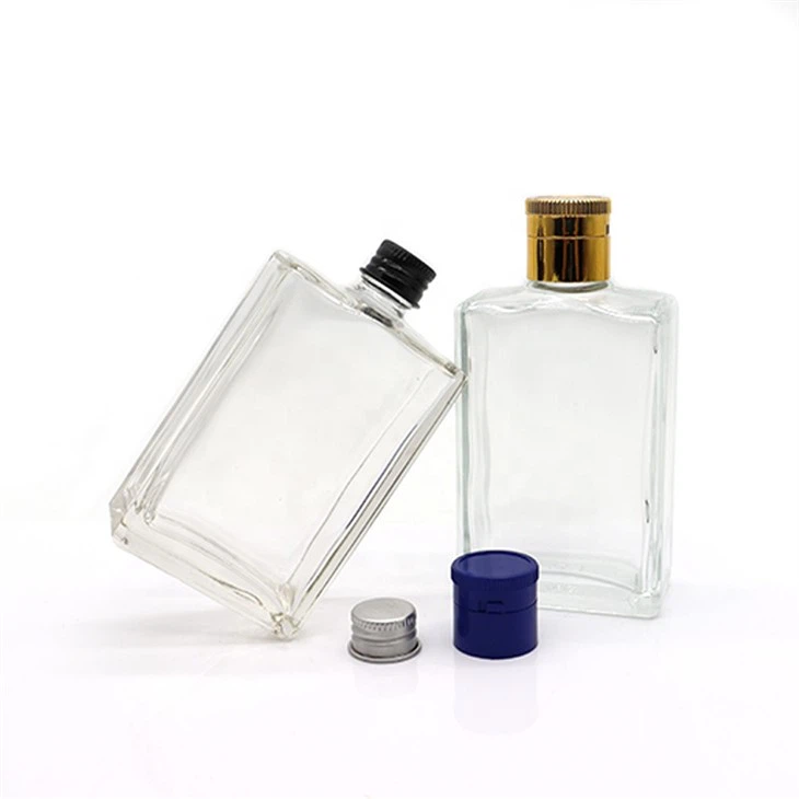 Popular Flat Glass Bottle For Whiskey
