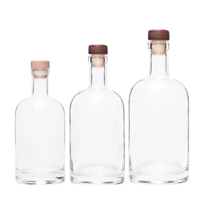 750 ml sklenené fľaše na vodku