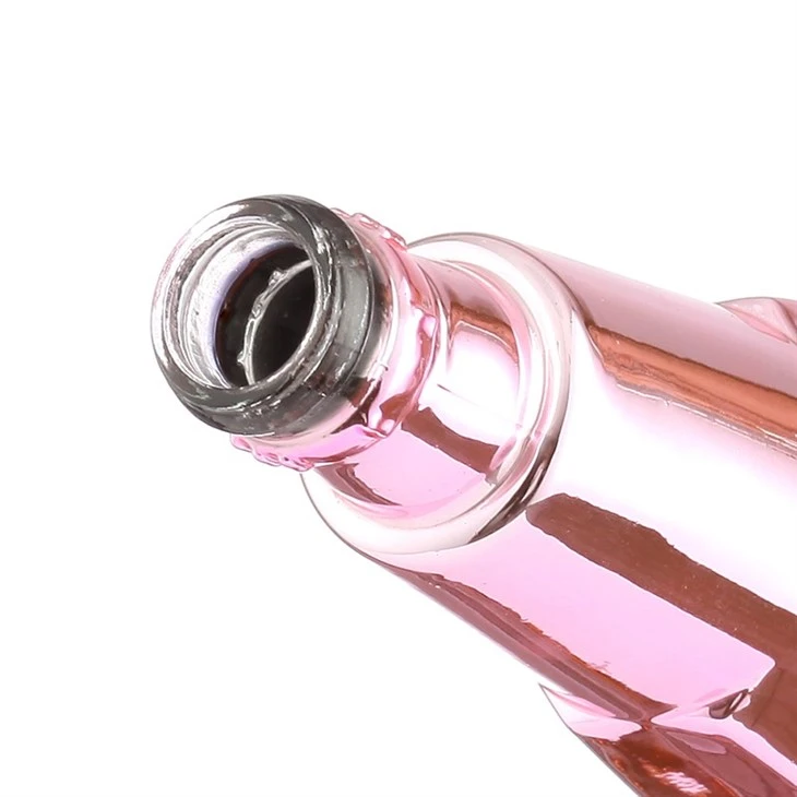 Electroplating 700ml Vodka Glass Bottle