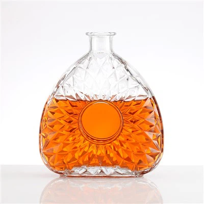 Plochá fľaša so starožitným dizajnom 500 ml
